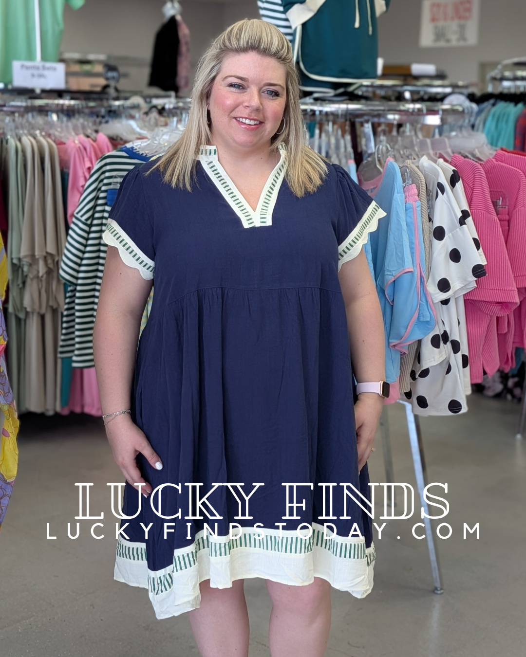 Umgee Babydoll Curvy Dress P509