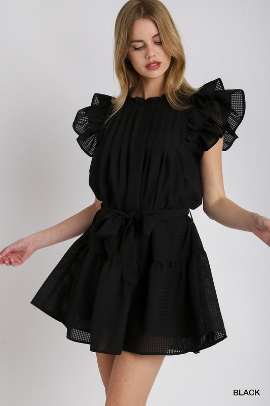 Fun Umgee Tiered Ruffle Dress P514