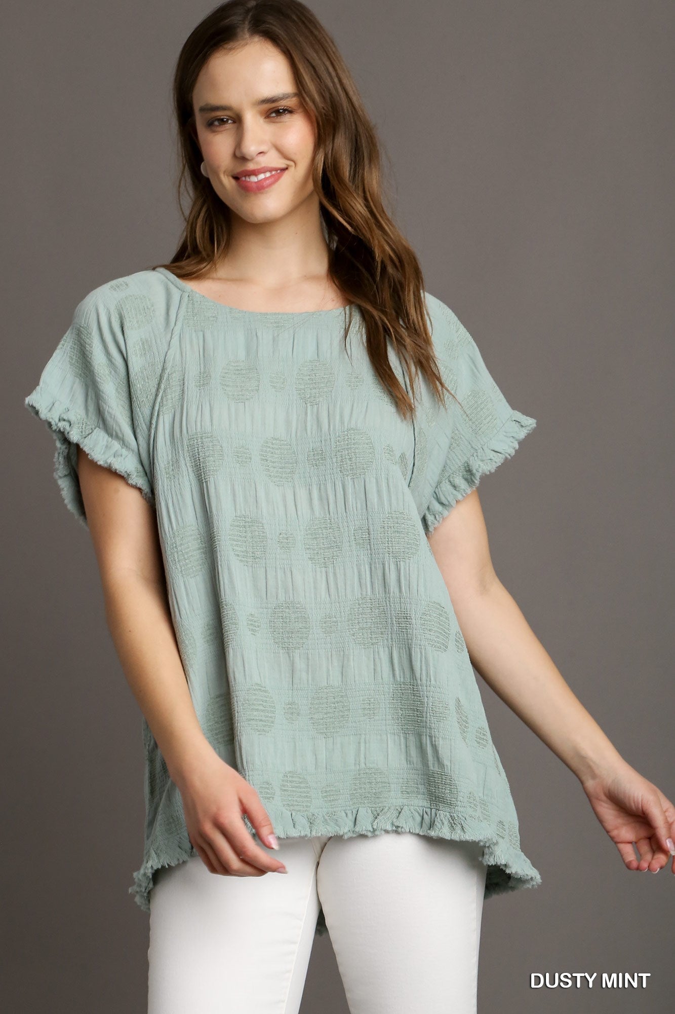 Amazing Umgee Polka Dot Top P519