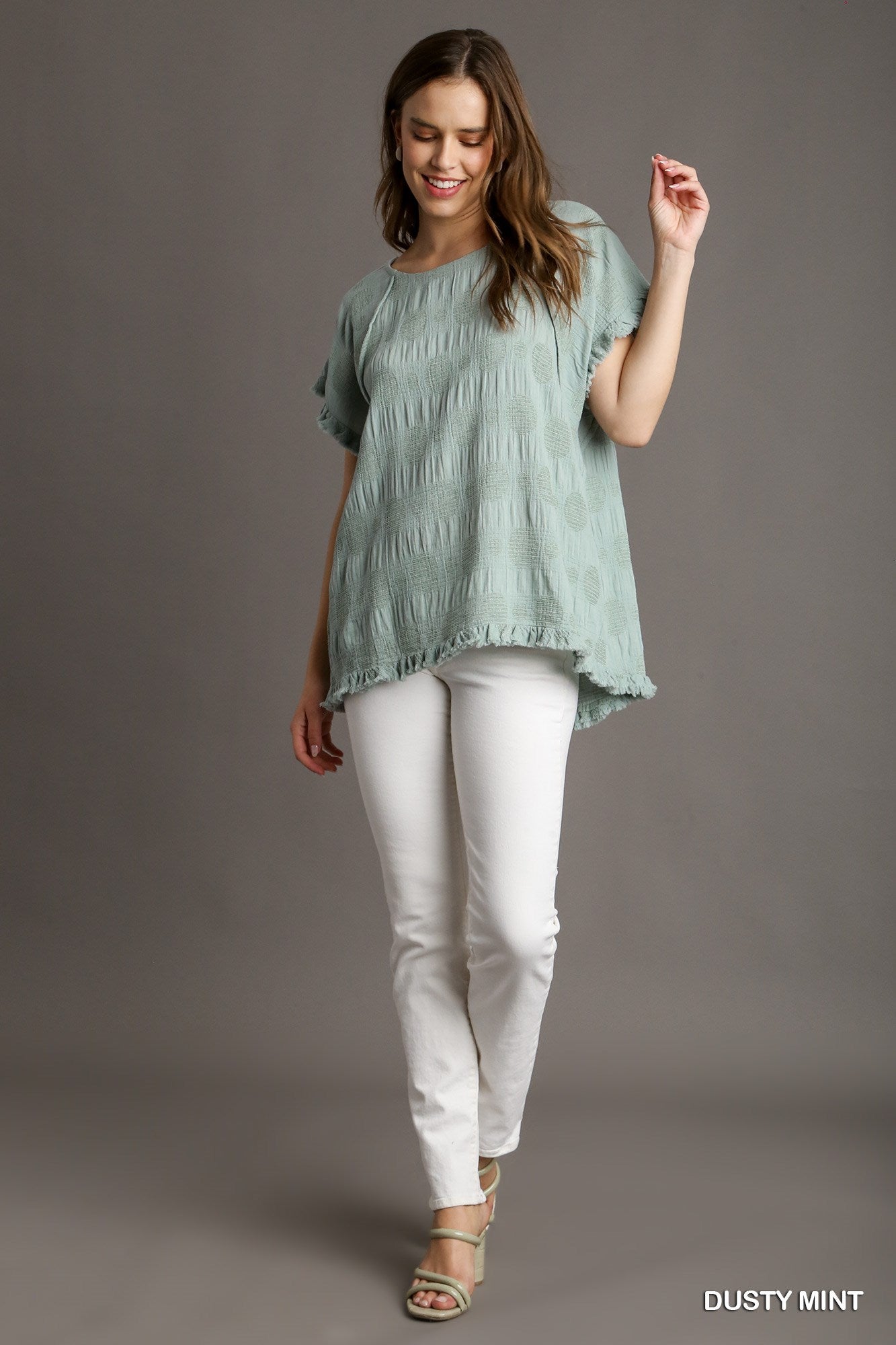 Amazing Umgee Polka Dot Top P519
