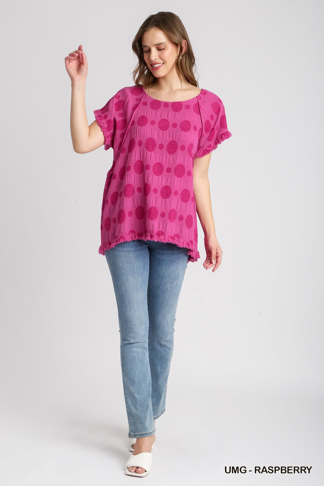 Amazing Umgee Polka Dot Top P519
