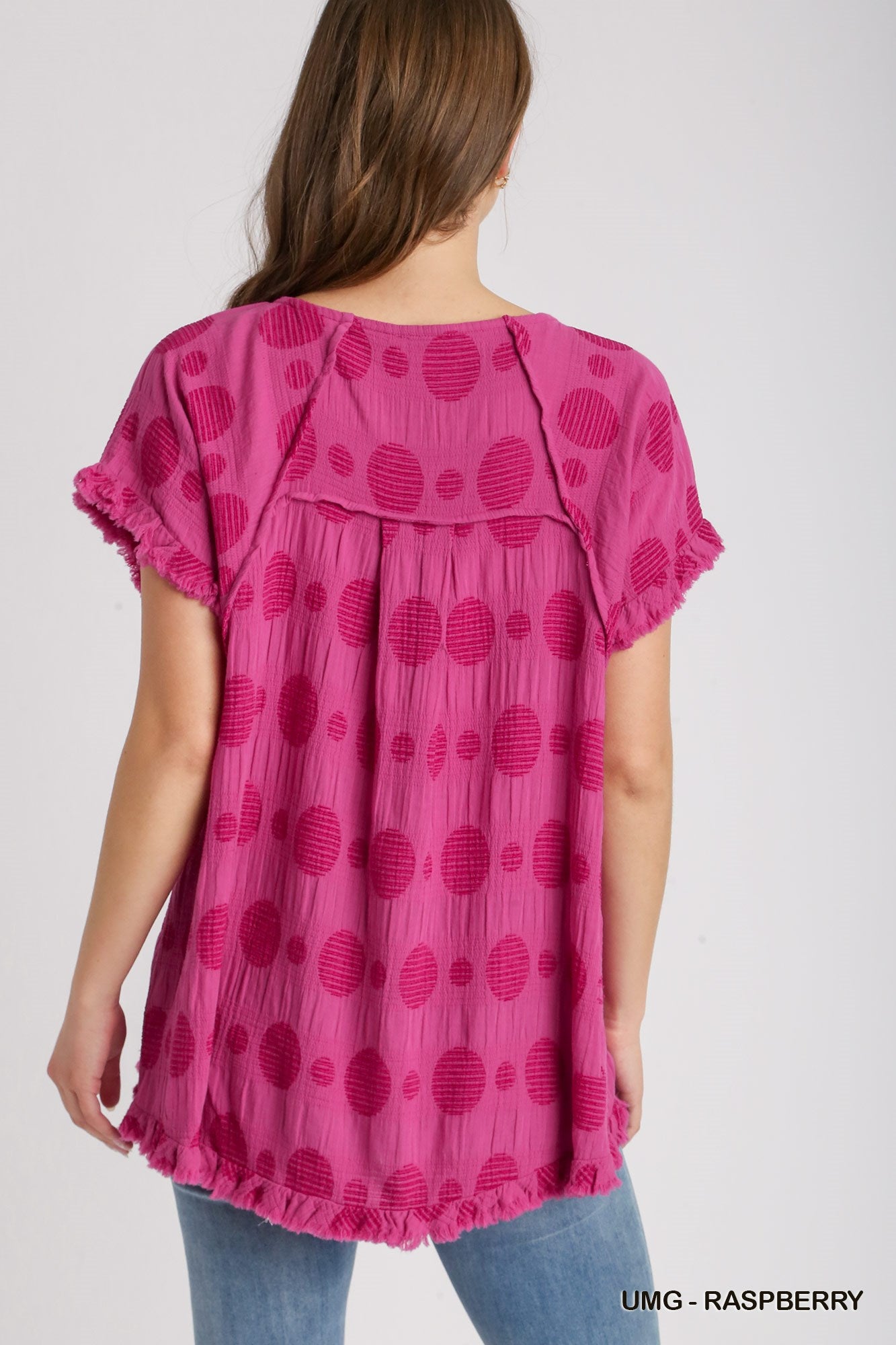 Amazing Umgee Polka Dot Top P519