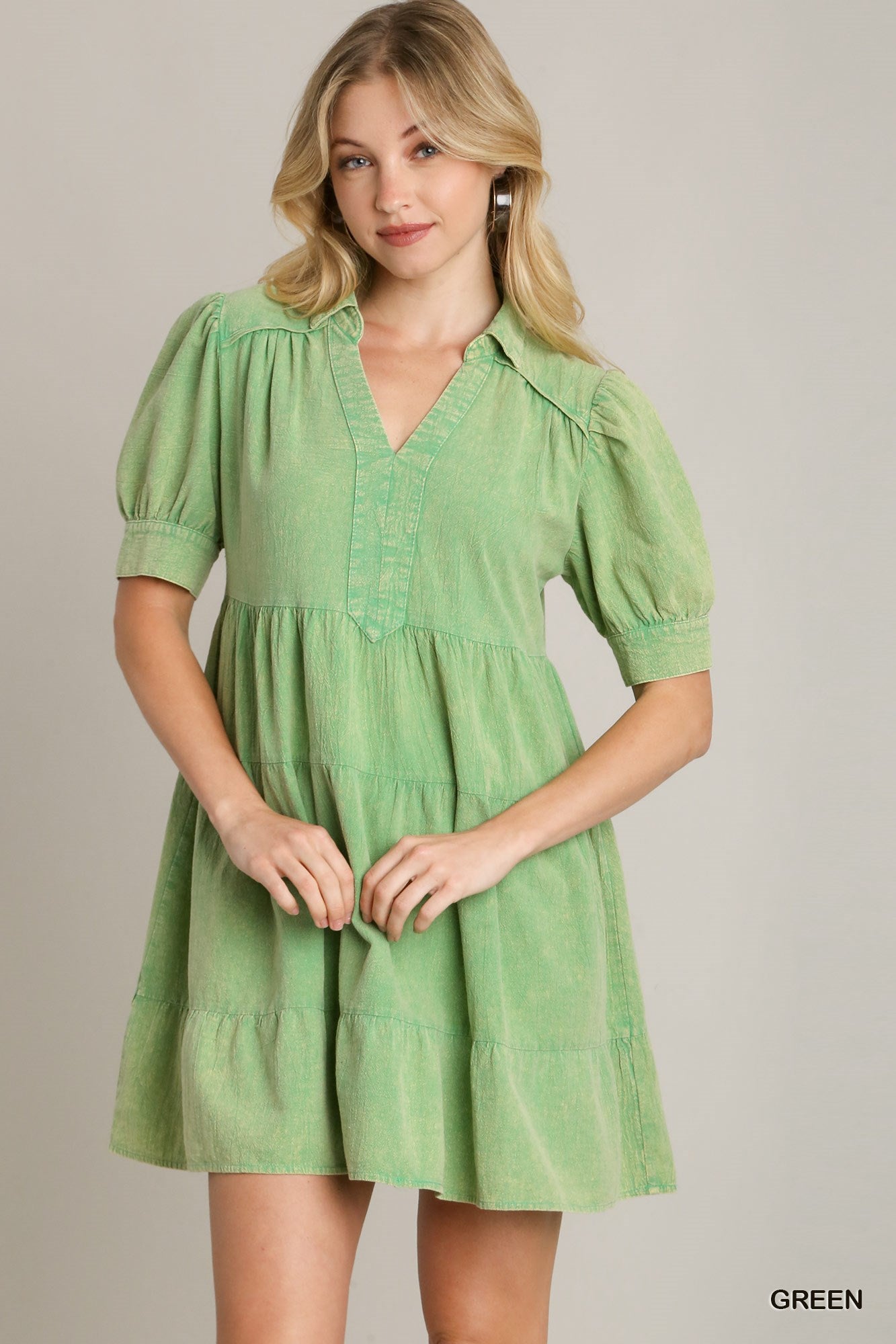 Umgee Tiered Babydoll Dress P520 Lucky Finds Umgee Tiered Babydoll Dress P520 Lucky Finds