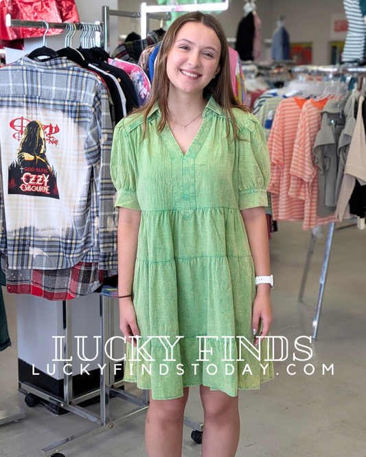 Umgee Tiered Babydoll Dress P520