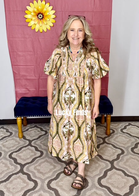 Sweet Umgee Midi Dress P525