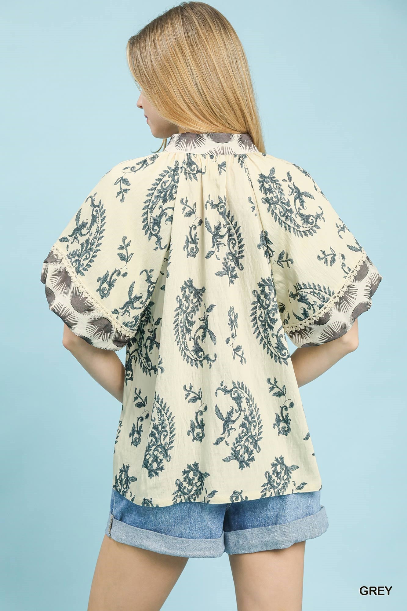 Umgee Boho Print Top P526