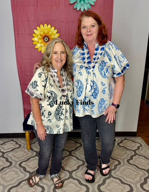 Umgee Boho Print Top P526