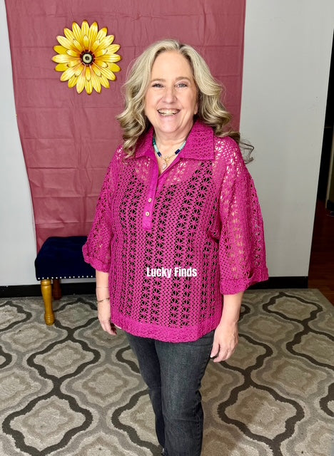 Umgee Crochet Top P527