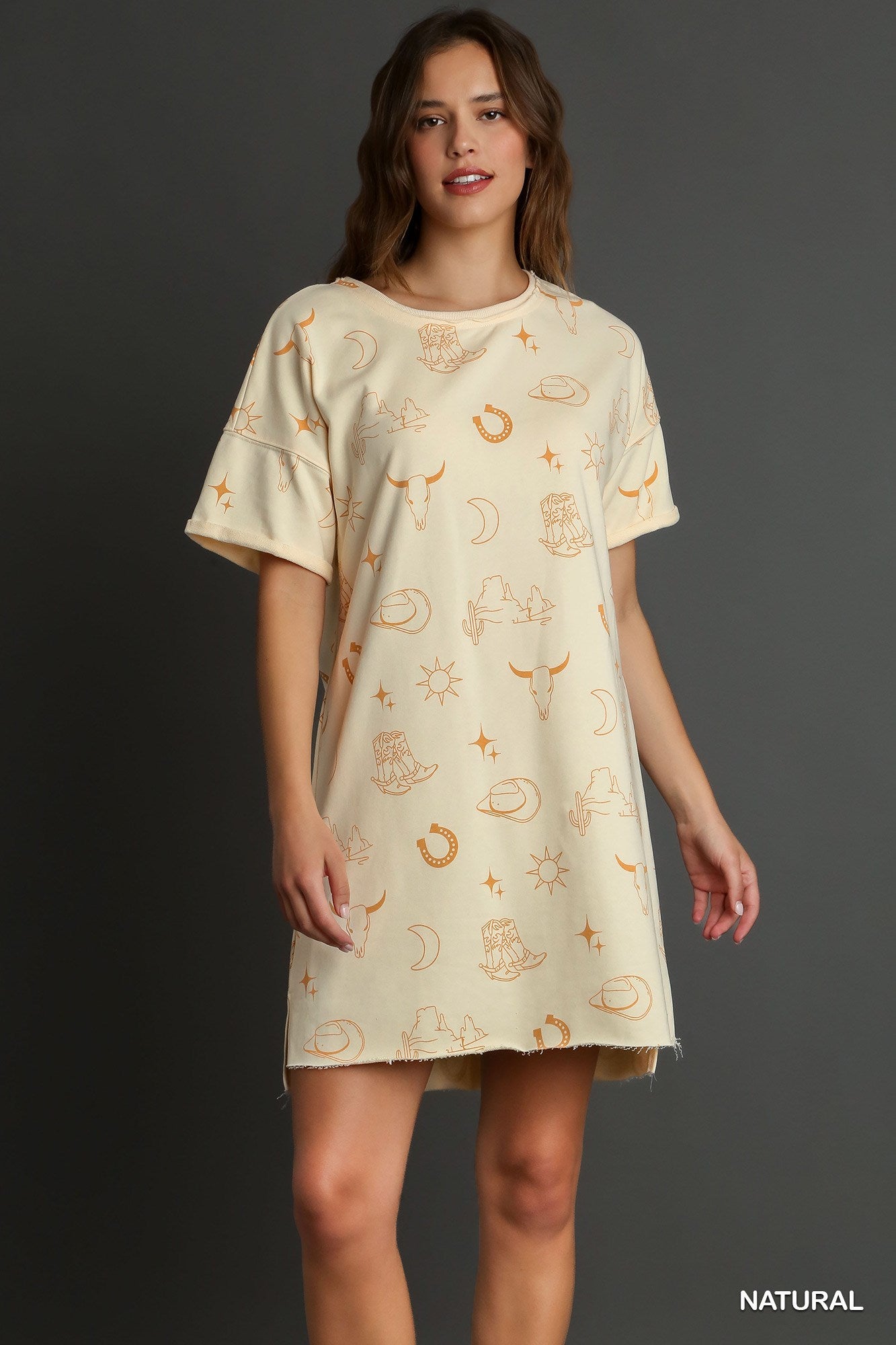 Umgee Graphic Dress P528