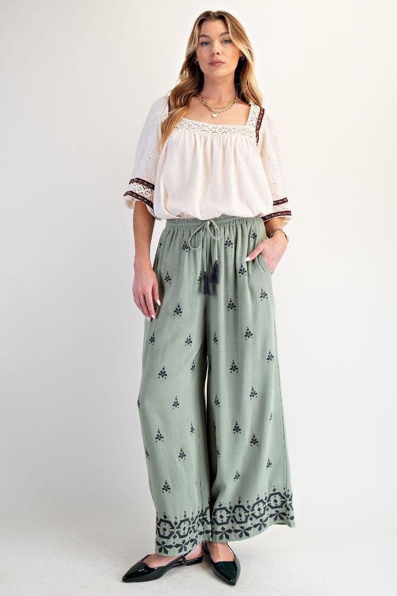 Easy Living Easel Linen Pants P535