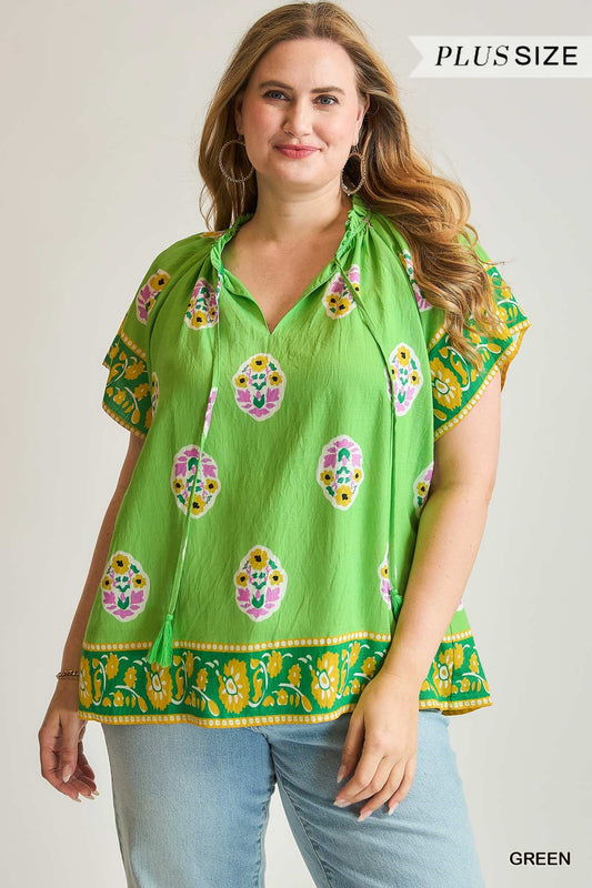 Take Me Umgee Curvy Top P542