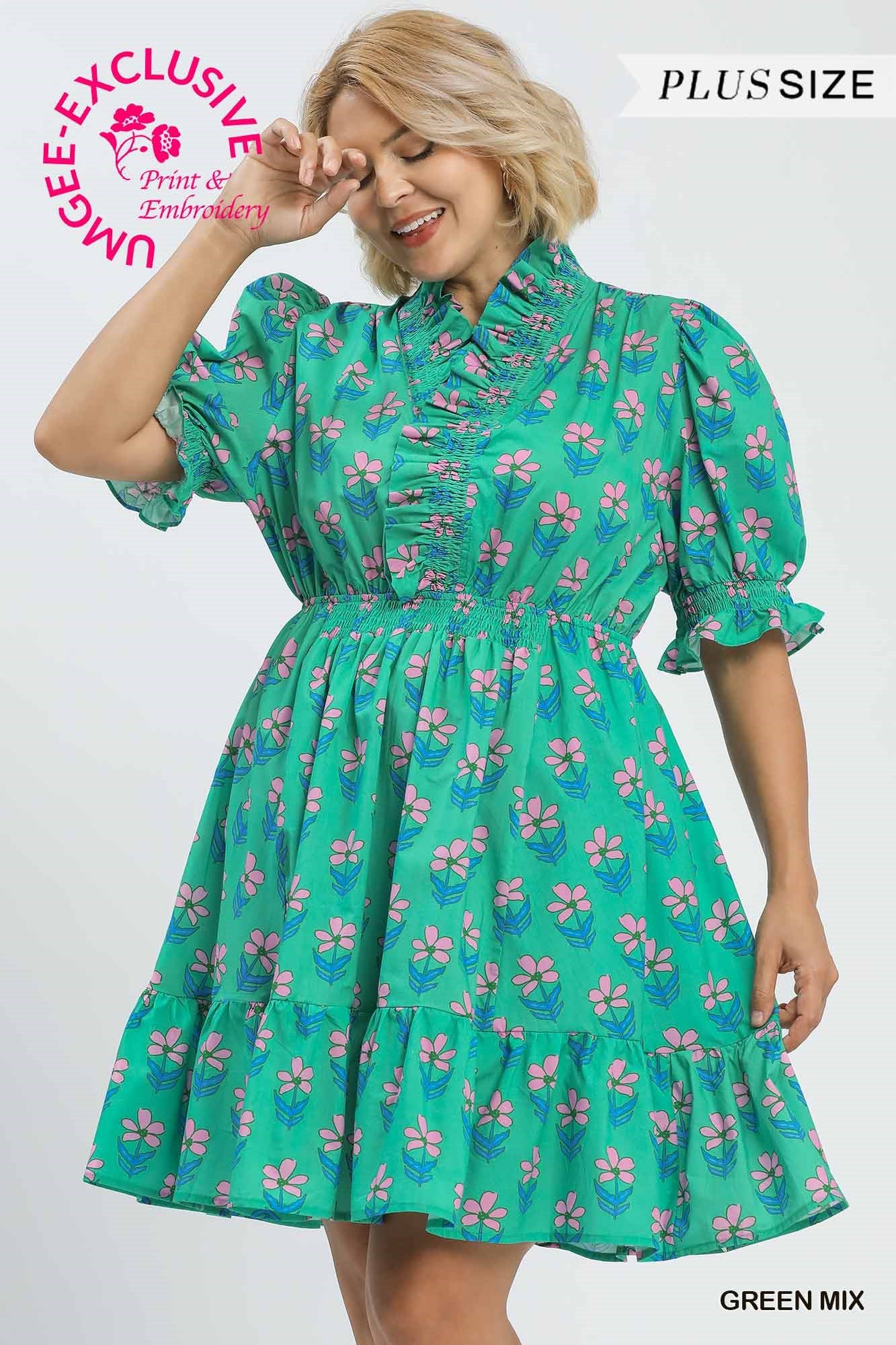 Forever Charm Umgee Babydoll Dress P543