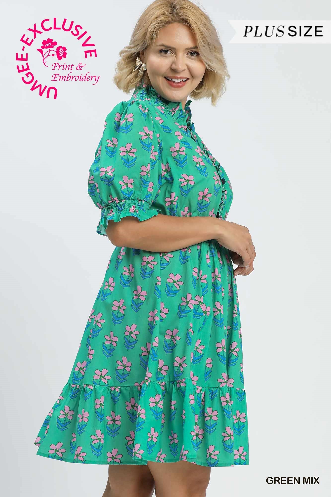 Forever Charm Umgee Babydoll Dress P543
