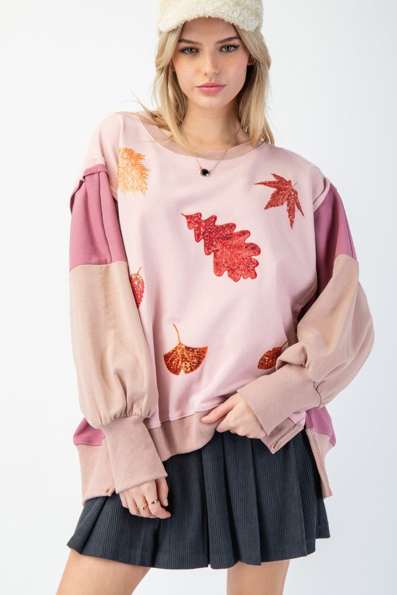 Wander  Easel Sequin Patch Top P555 Arriving Weds July 8th