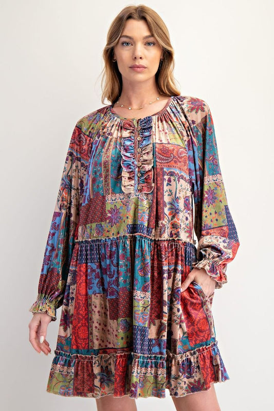 Vintage Inspired Easel Dress P558