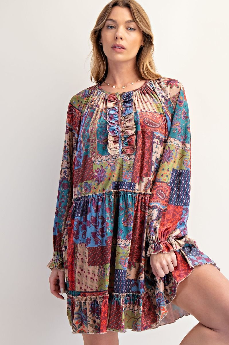 Vintage Inspired Easel Dress P558