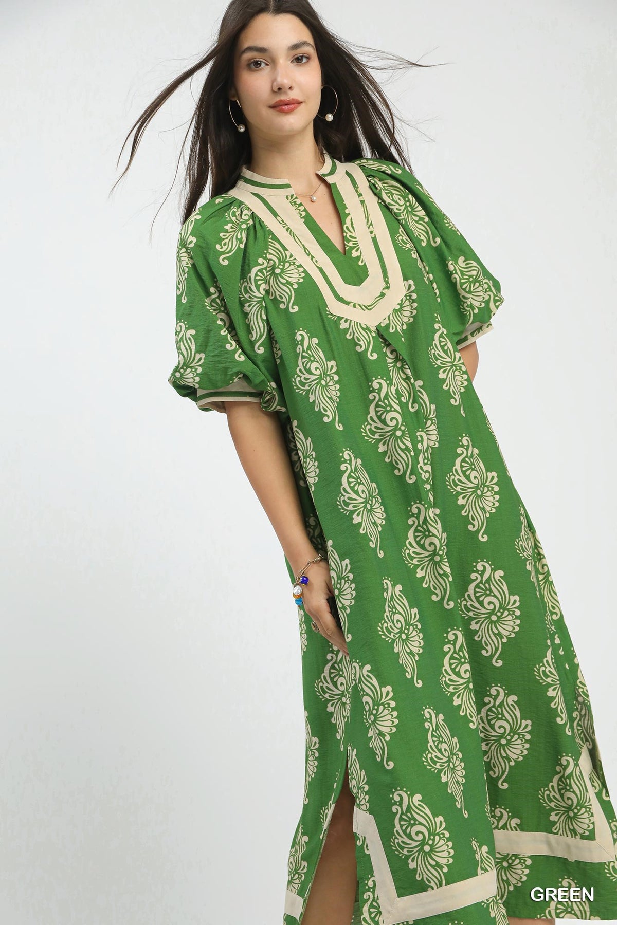 Broadway Date Umgee Midi Dress P566
