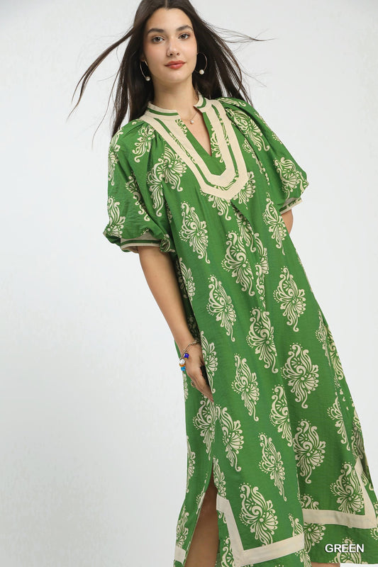 Broadway Date Umgee Midi Dress P566
