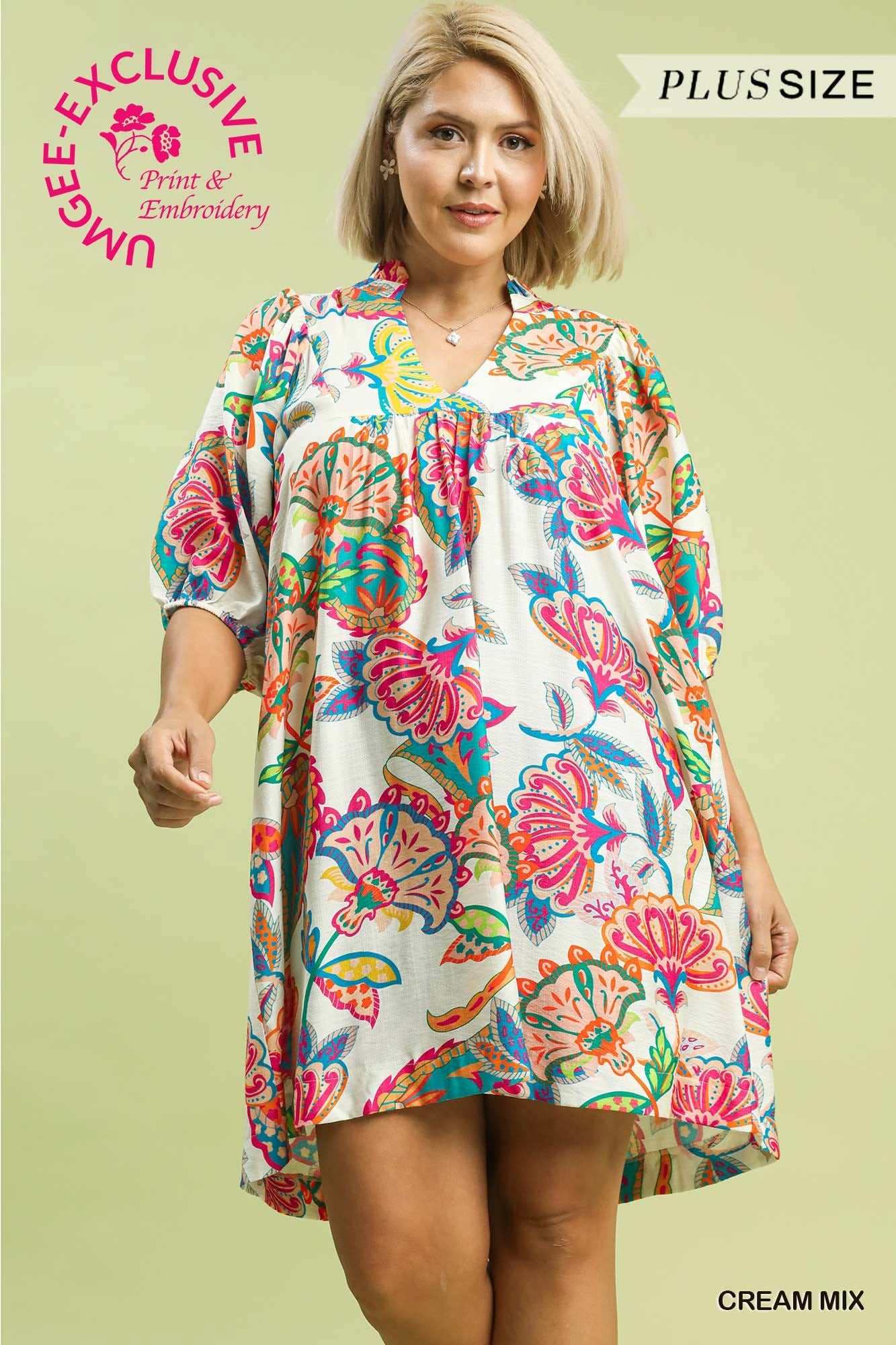 Rodeo Drive Umgee Curvy Dress P568