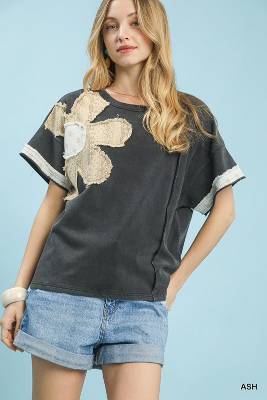 Sassy Umgee Flower Patch Top P569