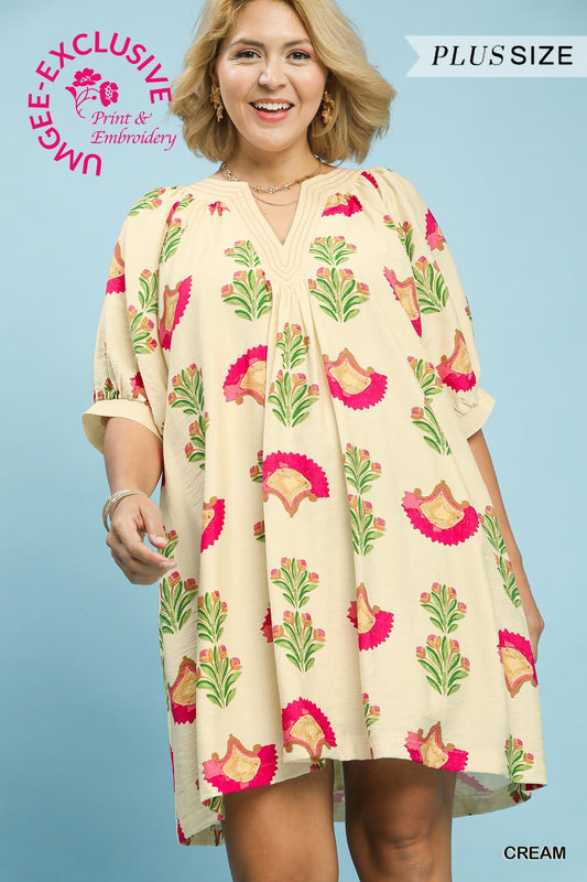 Lovely Melody Umgee Curvy Dress P572