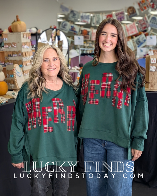 Christmas Merry Patch Sweatshirt P577