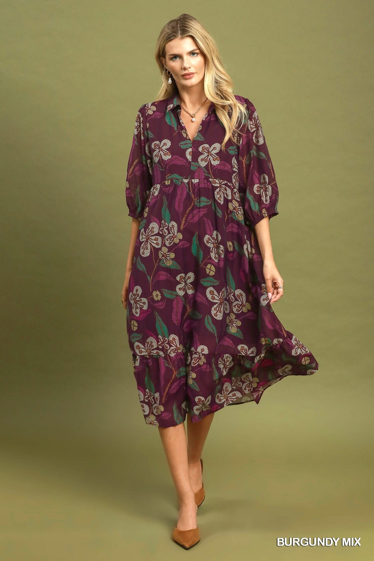 Fancy Umgee Midi Dress P585