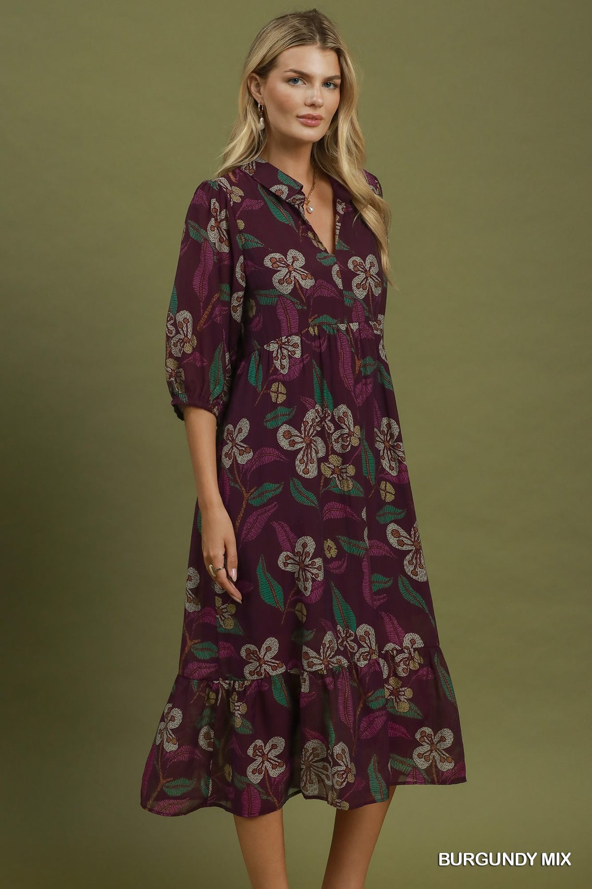 Fancy Umgee Midi Dress P585