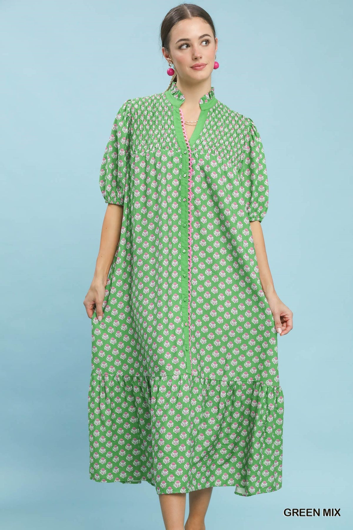 Fancy Umgee Midi Dress P586
