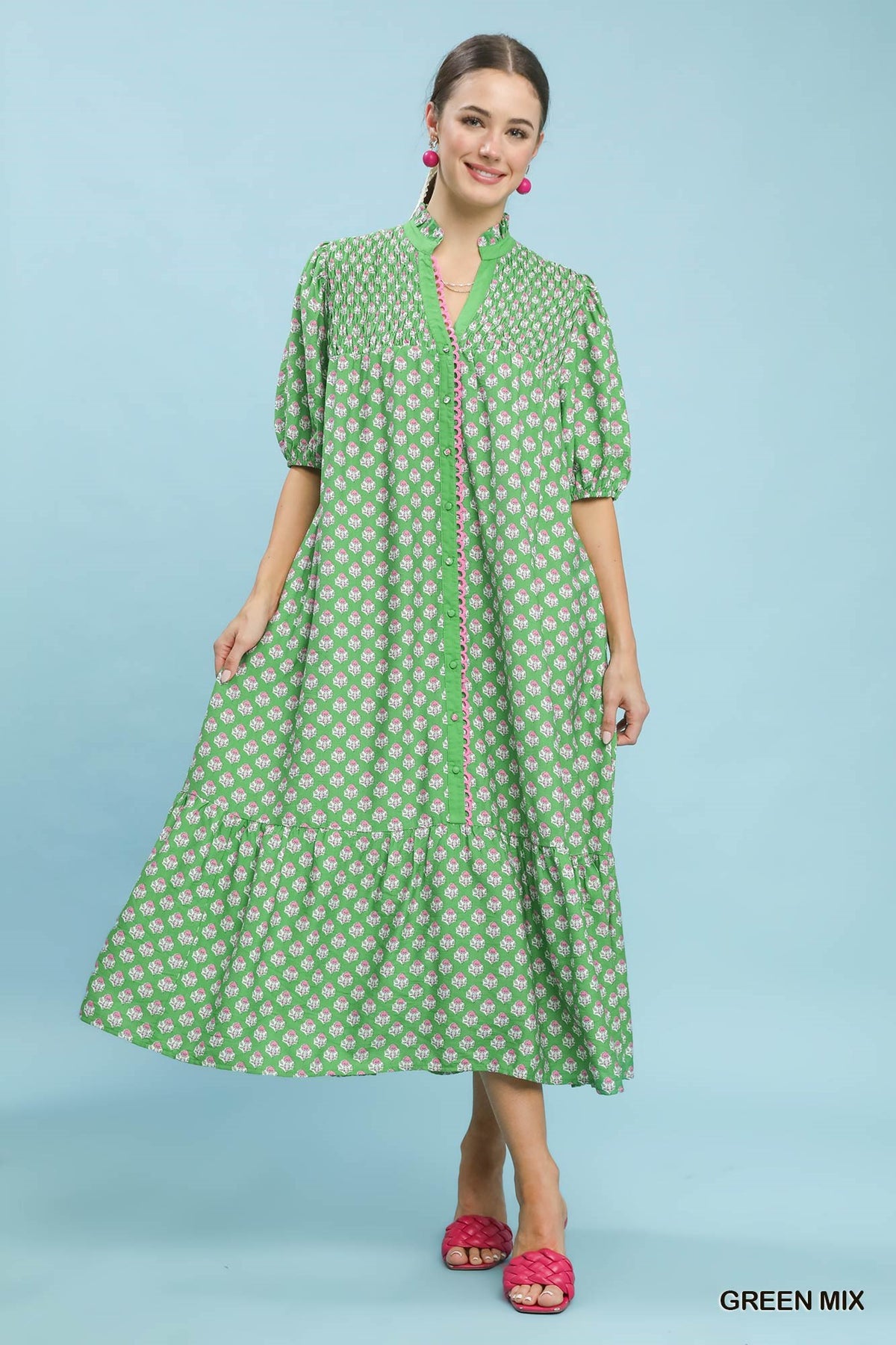 Fancy Umgee Midi Dress P586