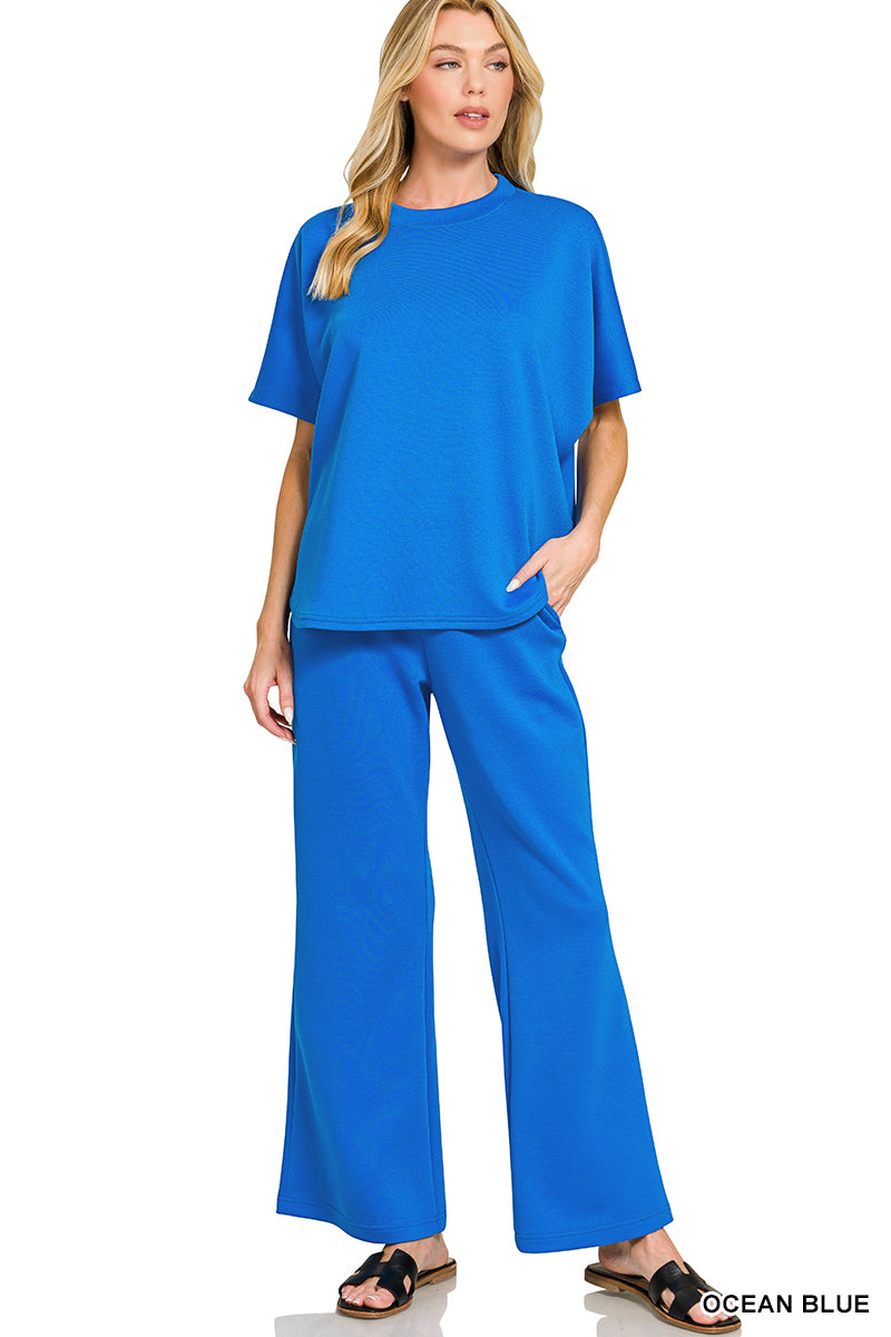 Morning Walk Scuba Pants Set Z810