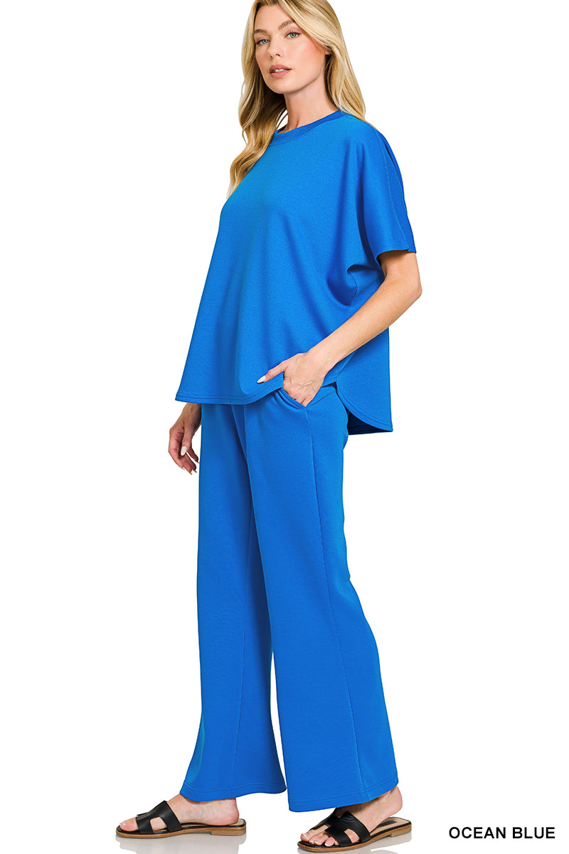 Morning Walk Scuba Pants Set Z810