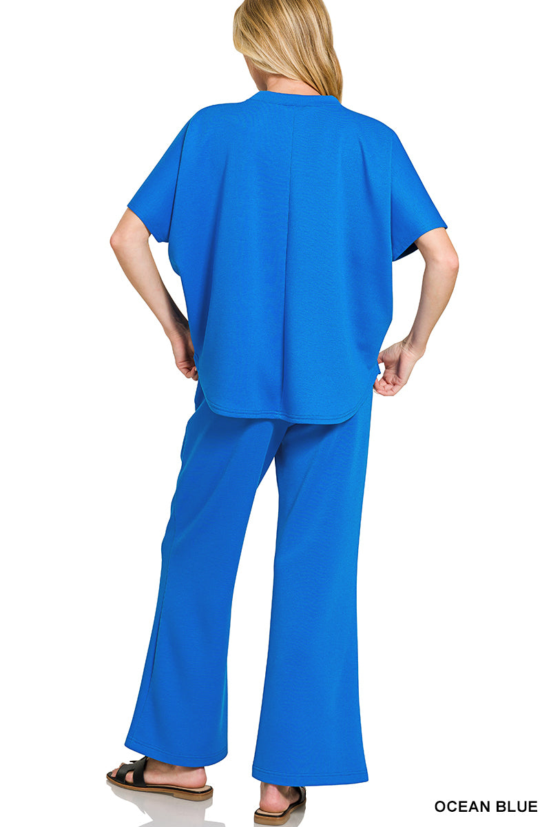 Morning Walk Scuba Pants Set Z810