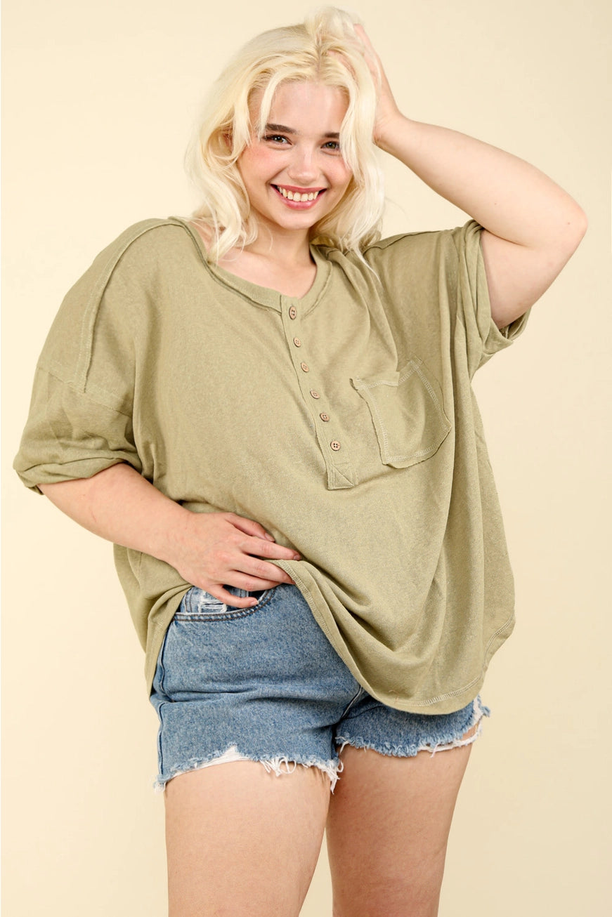 Happy Comfy Curvy Top A256