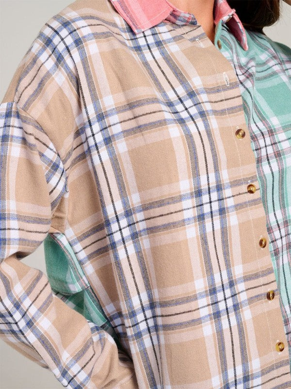 Shades of You Plaid Shirt W103