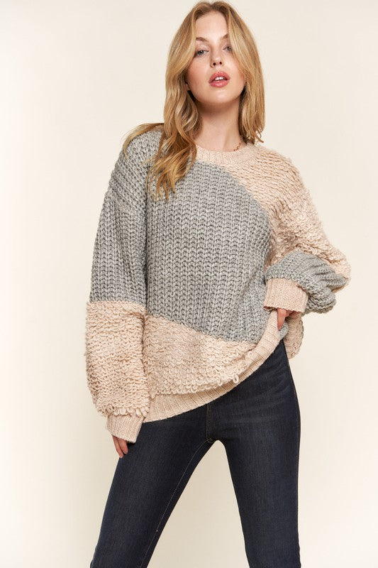 Cozy Curvy Sweater Top W109