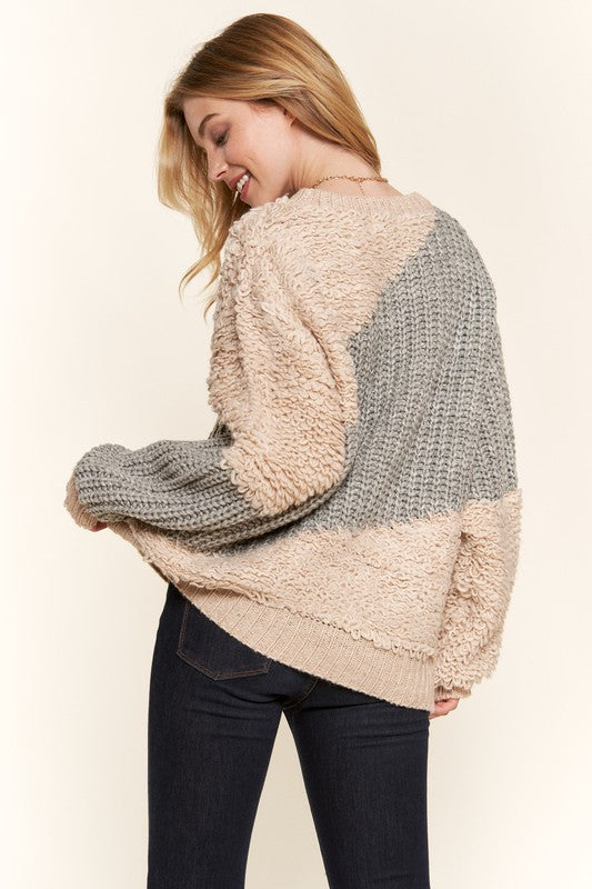 Cozy Curvy Sweater Top W109