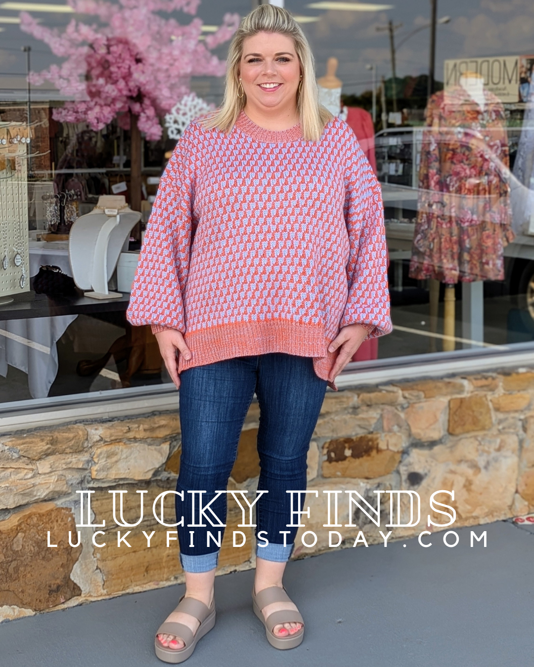 Cozy Curvy Sweater Top W222