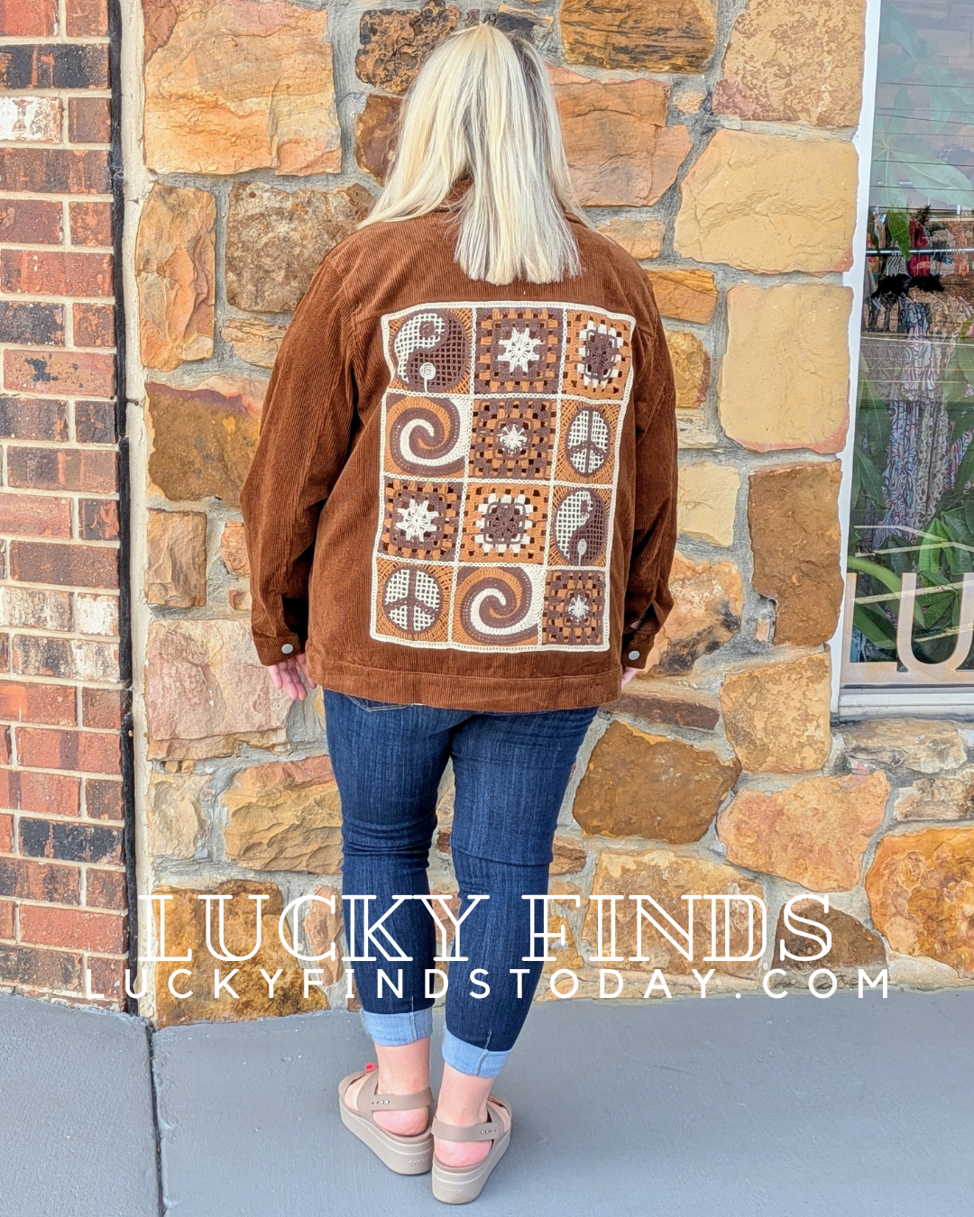 Vintage Crochet Curvy Jacket W225