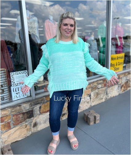 Rooftop Romance Curvy Sweater Top W231