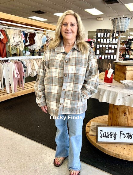Timeless Cozy Plaid Shacket W236