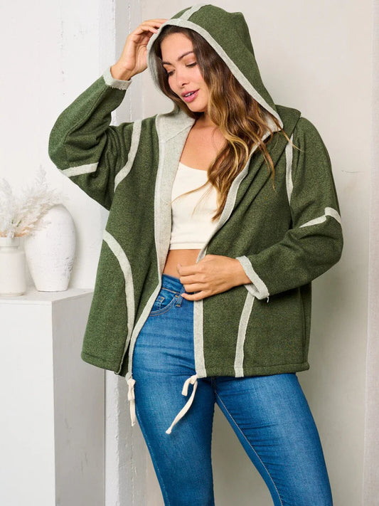 Splash of New Cardigan Hoodie W248