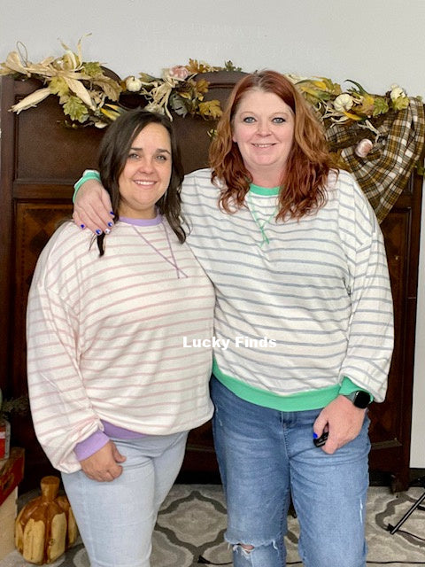 Falling for Stripes Top W254
