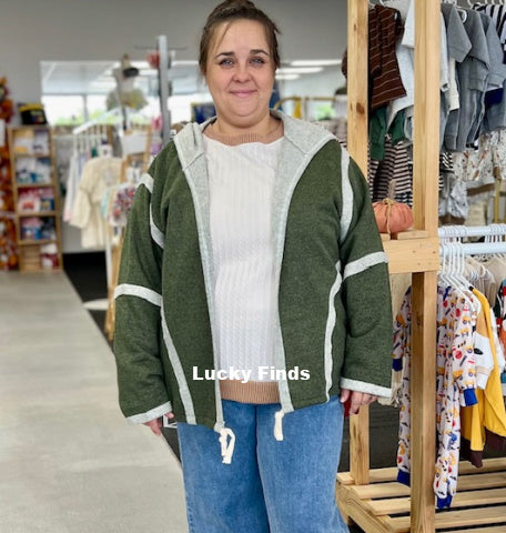 Splash of New Cardigan Hoodie W248