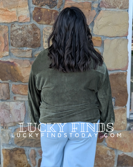 Wavy Soft Corduroy Top W261