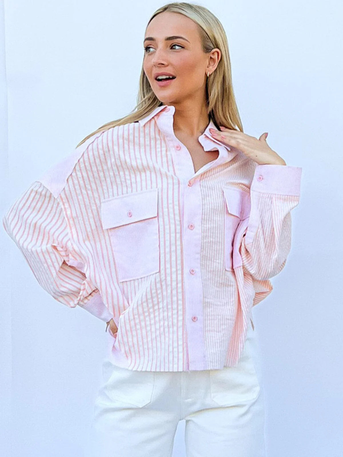 Shining in Pink Top W264