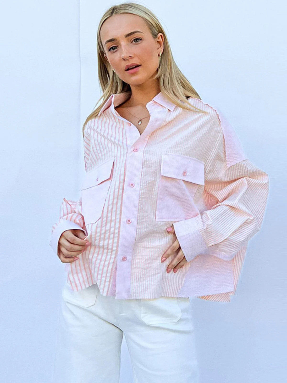 Shining in Pink Top W264