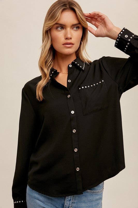 Wild Ride Studded Top W269