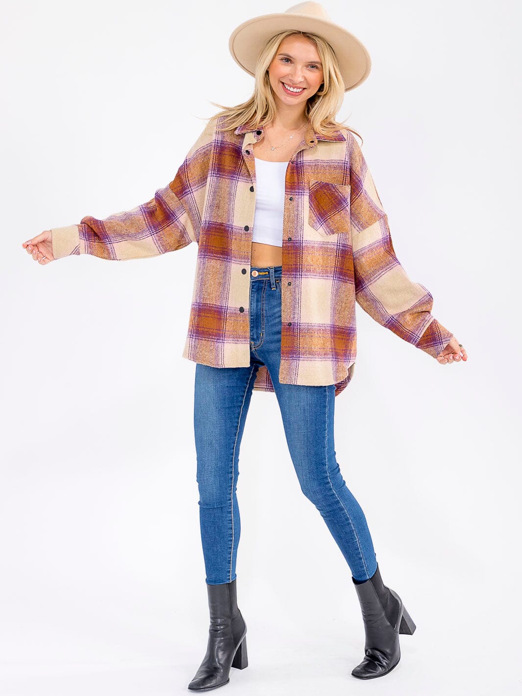 Love of Plaid Shacket W278