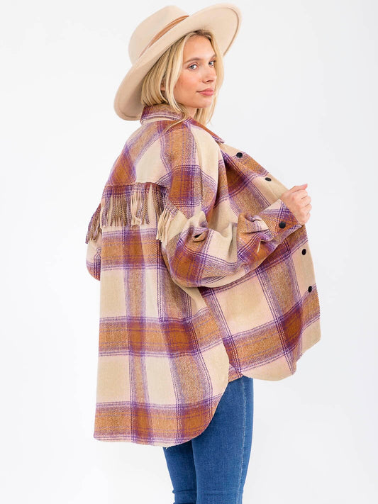 Love of Plaid Shacket W278